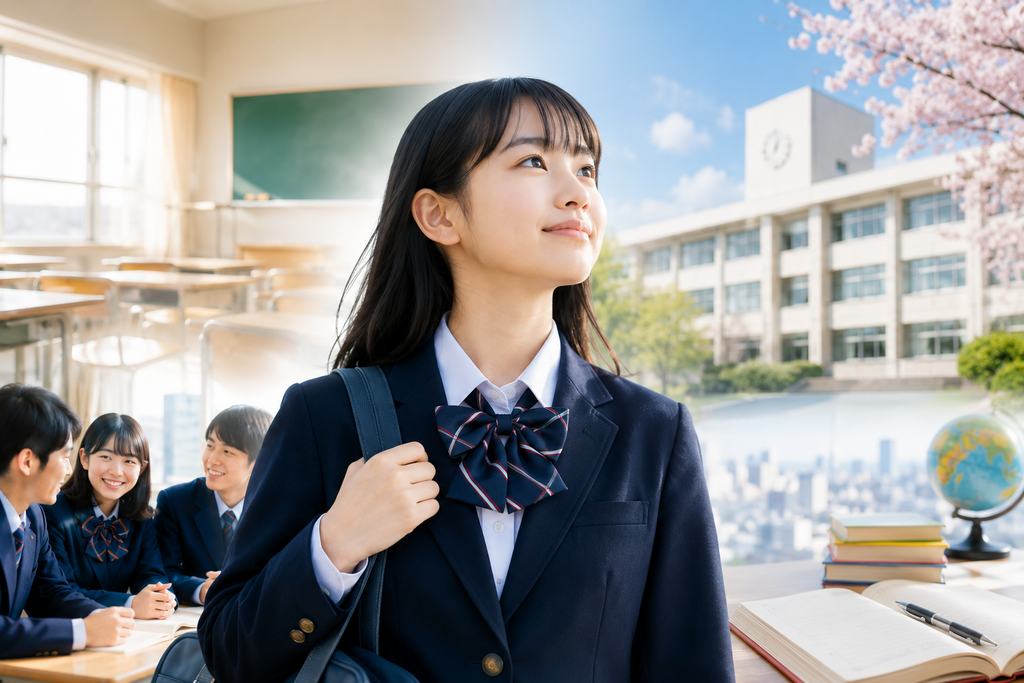 日本に帰国後の中学生活をイメージしている生徒の様子