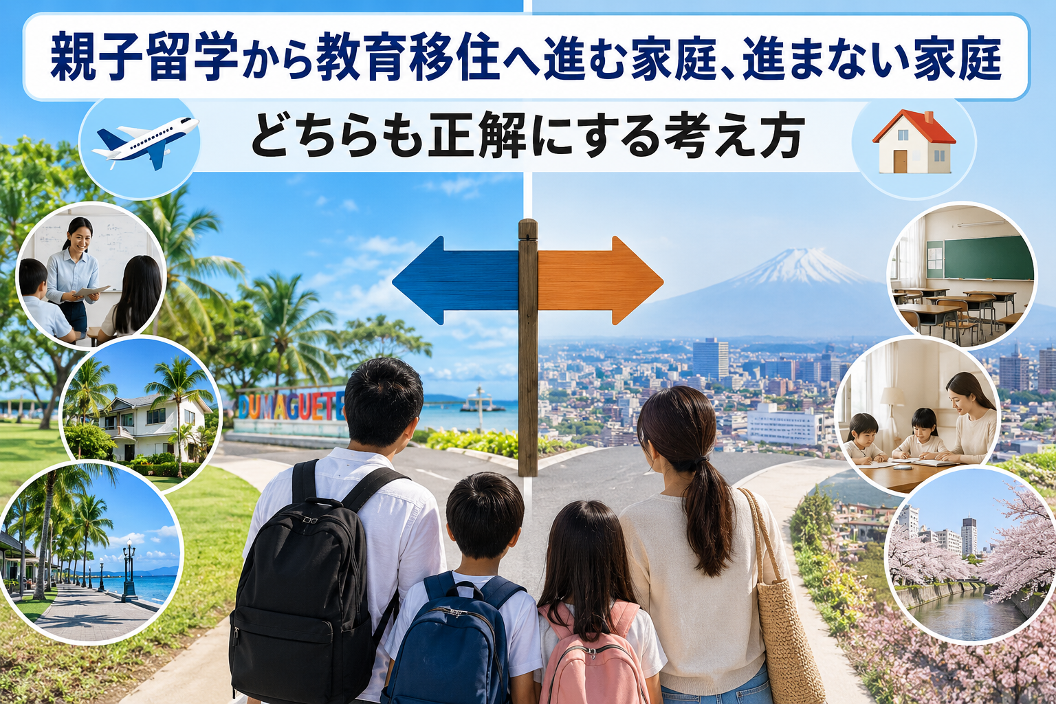 親子留学から教育移住へ進む家庭、進まない家庭｜どちらも正解にする考え方